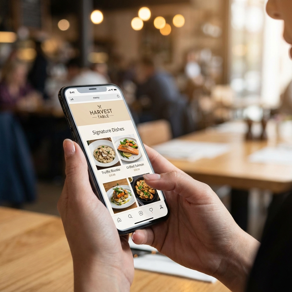 Mobile menu interface